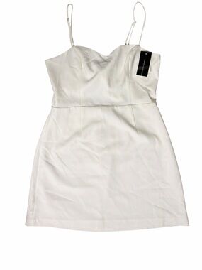 NWT FRENCH CONNECTION White Spaghetti Strap Mini Dress